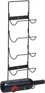 VidaXL Lumarko Wiszący uchwyt na 5 butelek wina, czarny, żelazny 325920 VidaXL - Stojaki na wino - miniaturka - grafika 2