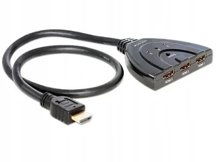 Delock Switch Video 3X Hdmi Bidirectional 60CM - Adaptery i przejściówki - miniaturka - grafika 6