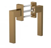 Klamki - Medos Kamka balkonowa Obustronna DUBLIN F4 SZCZOTKA 3513-77599_20211013133534 - miniaturka - grafika 1