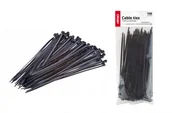 Inne akcesoria elektryczne - AMiO Taśmy opaski kablowe czarne 3,6x300mm - 100 szt. AMI-02154 - miniaturka - grafika 1