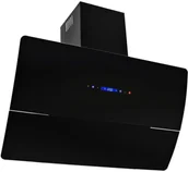 Okapy kuchenne - Shumee Ścienny okap kuchenny stal nierdzewna 756 m/h 90 cm czarny - miniaturka - grafika 1