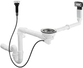 Syfony - Hansgrohe D16-11 Syfon zlewozmywakowy z przelewem chrom 43937000 - miniaturka - grafika 1