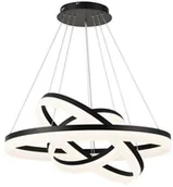 Lampy sufitowe - Reality Lampa wisząca Cornelia czarna led ring 3 płomienna 330603-02 - miniaturka - grafika 1