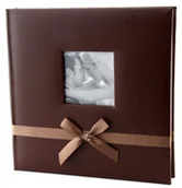 Albumy fotograficzne - Lotmar Album 20x20 40 czarnych stron Bekri brąz ALT20BEKRIBLBR - miniaturka - grafika 1