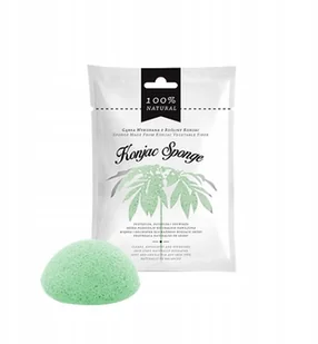 Diet-Food Diet-Food Konjac Sponge gąbka do twarzy z rośliny konjac Zielona/Green 1szt - Akcesoria do oczyszczania twarzy - miniaturka - grafika 2