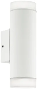 Eglo Zewnętrzna LAMPA ścienna RIGA-LED 10W 96504 elewacyjna OPRAWA ogrodowa KINKIET tuba outdoor IP44 biała 96504 - Lampy ogrodowe - miniaturka - grafika 2