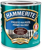 Farby do metalu - Hammerite Farba do metalu Prosto Na Rdzę półmat ciemny brązowy 0 7 l - miniaturka - grafika 1