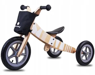 SUN BABY Rowerek Biegowy Drewniany 2w1 Twist - Rowerki biegowe - miniaturka - grafika 2