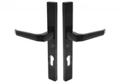 Zawiasy, okucia i inne akcesoria - Dom polska Klamka K-90 ST-27 90 WB czarna - miniaturka - grafika 1