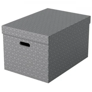Pudełko ozdobne tektura z recyklingu ESSELTE 355x305x510mm szare 3szt. /628287/ ES1577-5 - Pudła i pojemniki do przechowywania - miniaturka - grafika 2