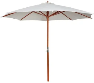 vidaXL vidaXL Parasol przeciwsłoneczny w kolorze białym o wysokości 258 cm. - Parasole ogrodowe - miniaturka - grafika 2