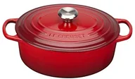 Naczynia żaroodporne - Le Creuset Signature brytfanna owalna, odporna na zadrapania, czerwony, 33 cm 21178330602430 - miniaturka - grafika 1