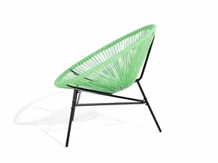 Beliani Krzesło ogrodowe zielone ACAPULCO - Fotele i krzesła ogrodowe - miniaturka - grafika 6