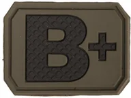 Odzież taktyczna i umundurowanie - Mil-Tec Emblemat z grupą krwi B+ olive (16831301) 16831301 - miniaturka - grafika 1