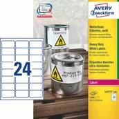 Papier do drukarek - Avery Zweckform Zweckform Heavy Duty A4 63,5 x 33,9 mm 100 arkuszy (L4773-100) - miniaturka - grafika 1