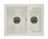 Zlewozmywaki - Brado Zlewozmywak granitowy YOGI biały yogibia - miniaturka - grafika 1