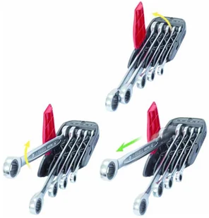 KS Tools Zestaw 5 kluczy płasko-oczkowych GEARplus, 8-19 mm, 503.4255 - Klucze i nasadki - miniaturka - grafika 4