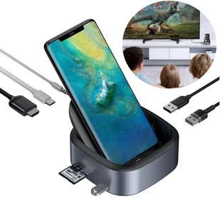 Wielofunkcyjna stacja ładowania telefonu 8w1 Usb C - Stacje dokujące do telefonów - miniaturka - grafika 5