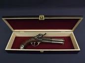 Repliki - broń - Denix SA REPLIKA TRZY LUFOWY PISTOLET W PUDEŁKU MODEL 1307+P01 1307+P01 - miniaturka - grafika 1