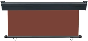 vidaXL Markiza boczna na balkon, 170 x 250 cm, brązowa vidaXL - Markizy - miniaturka - grafika 4