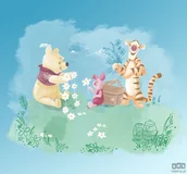 Fototapety - Komar Fototapeta Winnie Pooh Picnic DX6-033 DX6-033 - miniaturka - grafika 1