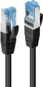 Kable miedziane - Lindy 47178 Kabel sieciowy skrętka) RJ45 Cat.6a S/FTP LS0H Czarny 1,5m LY-47178 - miniaturka - grafika 1