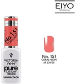 Lakiery hybrydowe - Victoria Vynn PURE CREAMY HYBRID NO. 151 CORAL NEON - 8 ml Wiosna 2019 330728 - miniaturka - grafika 1