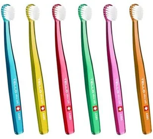 TELLO TELLO 4480 Junior - miękka szczoteczka do zębów dla dzieci od 6 lat A00000000036 - Szczoteczki do zębów - miniaturka - grafika 3