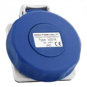 Osprzęt siłowy - Doktorvolt Gniazdo tablicowe 230V 16A IP67 system francuski 9962 VZG 16 DV - miniaturka - grafika 1