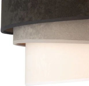 Euluna Lampa sufitowa Devon czarna/szara/ecru/złota 45cm - Lampy sufitowe - miniaturka - grafika 3