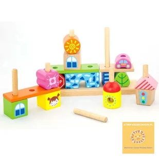 Viga VIGA 50043VG KLOCKI ZBUDUJ MIASTO 1798 - Układanki dla dzieci - miniaturka - grafika 4