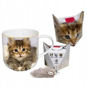 CARMANI CARMANI Kubek Biały Kot + pudełko z ogonkiem (017-0023) - Kubki - miniaturka - grafika 2