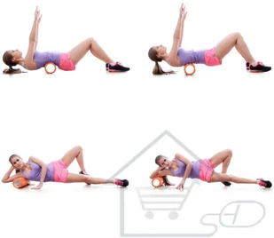 Movit Wałek do masażu 33 x 14 cm, niebieski roller 20040516 - Akcesoria do masażu - miniaturka - grafika 6