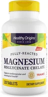 Witaminy i minerały dla sportowców - HEALTHY ORIGINS HEALTHY ORIGINS Fully-Reacted Magnesium Bisglycinate Chelate 120tabs - miniaturka - grafika 1