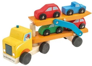 Tender Leaf Toys Tender Leaf Toys - Drewniana Laweta z Samochodami - Samochody i pojazdy dla dzieci - miniaturka - grafika 2