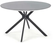 Stoły - Halmar OKRĄGŁY STÓŁ AVELAR fi120 CZERŃ/BIEL SZKŁO/MDF/STAL V-CH-AVELAR-ST - miniaturka - grafika 1