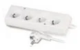 Listwy zasilające - PLAST-ROL Listwa zasilająca PLAST-ROL Przedłużacz 4-gniazda z/u 10A 3m biały PS-470 W-97481) W-97481 - miniaturka - grafika 1