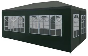 vidaXL Namiot imprezowy, 3 x 6 m, zielony - Pawilony ogrodowe - miniaturka - grafika 2