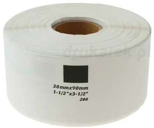 Brother strefadrukarek.pl Zestaw etykiet DK-11208 10 sztuk + uchwyt 38mm x 90mm - zamiennik | OSZCZĘDZAJ DO 80% - ZADZWOŃ! 730811399 PROMOCJA! SET-10-BU-DK-11208 - Etykiety do drukarek - miniaturka - grafika 3