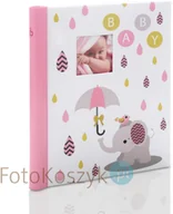 Albumy fotograficzne - Gedeon Album na zdjęcia dziecięce różowy słonik (20 stron pod folię) - miniaturka - grafika 1