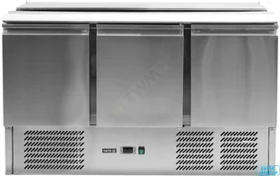 Yato STÓŁ CHŁODNICZY SAŁATKOWY 368L 3 DRZWI YG-05290 - Szafy i witryny chłodnicze - miniaturka - grafika 5