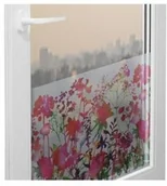 Okleiny - d-c-fix Folia Okleina Okienna Statyczna Szyby Witraż POLNE KWIATY 45x150 G97 G97-045R0150 - miniaturka - grafika 1