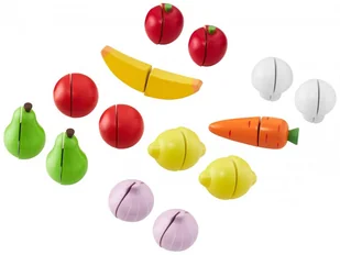 Mamabrum Duży, drewniany sklep - stragan i teatr 2w1 z wagą, terminalem płatniczym, warzywami i owocami MARKET CA1208 - Zabawki interaktywne dla dzieci - miniaturka - grafika 6