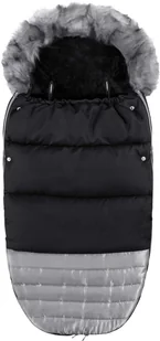 Śpiworek do wózka 4w1, śpiwór z futerkiem do sanek, gondoli 70 cm czarno-srebrny SB0018 - Śpiworki dla dzieci Śpiworek do wózka 4w1, śpiwór z futerkiem do sanek, gondoli 70 cm czarno-srebrny SB0018 - Śpiworki dla dzieci - miniaturka - grafika 1