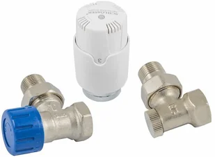 SCHLOSSER Zestaw grzejnikowy kątowy z głowicą 602200009 - Głowice termostatyczne - miniaturka - grafika 2