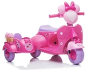 Pojazdy elektryczne dla dzieci - Import LEANToys Skuter Lodziarnia Trójkołowy JT5258 Różowy LT-9826-0 - miniaturka - grafika 1