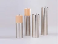 Pojemniki na przyprawy - G S D Haushaltsgeräte 51 191 młynek do przypraw, górna część buk naturalny ze stali nierdzewnej, 16 cm 51 191 - miniaturka - grafika 1