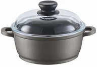 Shakery barmańskie - Berndes BONIND Indukcja garnek do gotowania ze szklaną pokrywką, w zestawie silikonowe uchwyty termiczne, 20 cm, wytrzymały odlew aluminiowy, powłoka zapobiegająca przywieraniu, indukcyjna - miniaturka - grafika 1