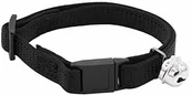 Obroże dla psów - Aime Aime Obroża dla kota, nylon, czarna, klamra bezpieczeństwa, zabezpieczenie przed dzwonkami, z metalu, regulowany rozmiar od 18 do 28 cm 902058 - miniaturka - grafika 1
