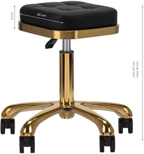 ACTIVESHOP Taboret Kosmetyczny M-1645 Złoto Czarny 10003_137482 - Krzesła i taborety kosmetyczne - miniaturka - grafika 10